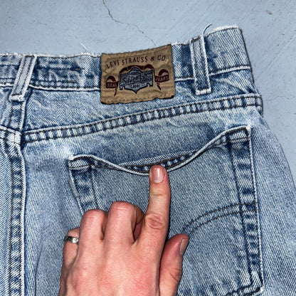 Levis 525 Silver Tab USA Vintage 90s Skater Jeans Light Wash Act 32x32 Act 30x30