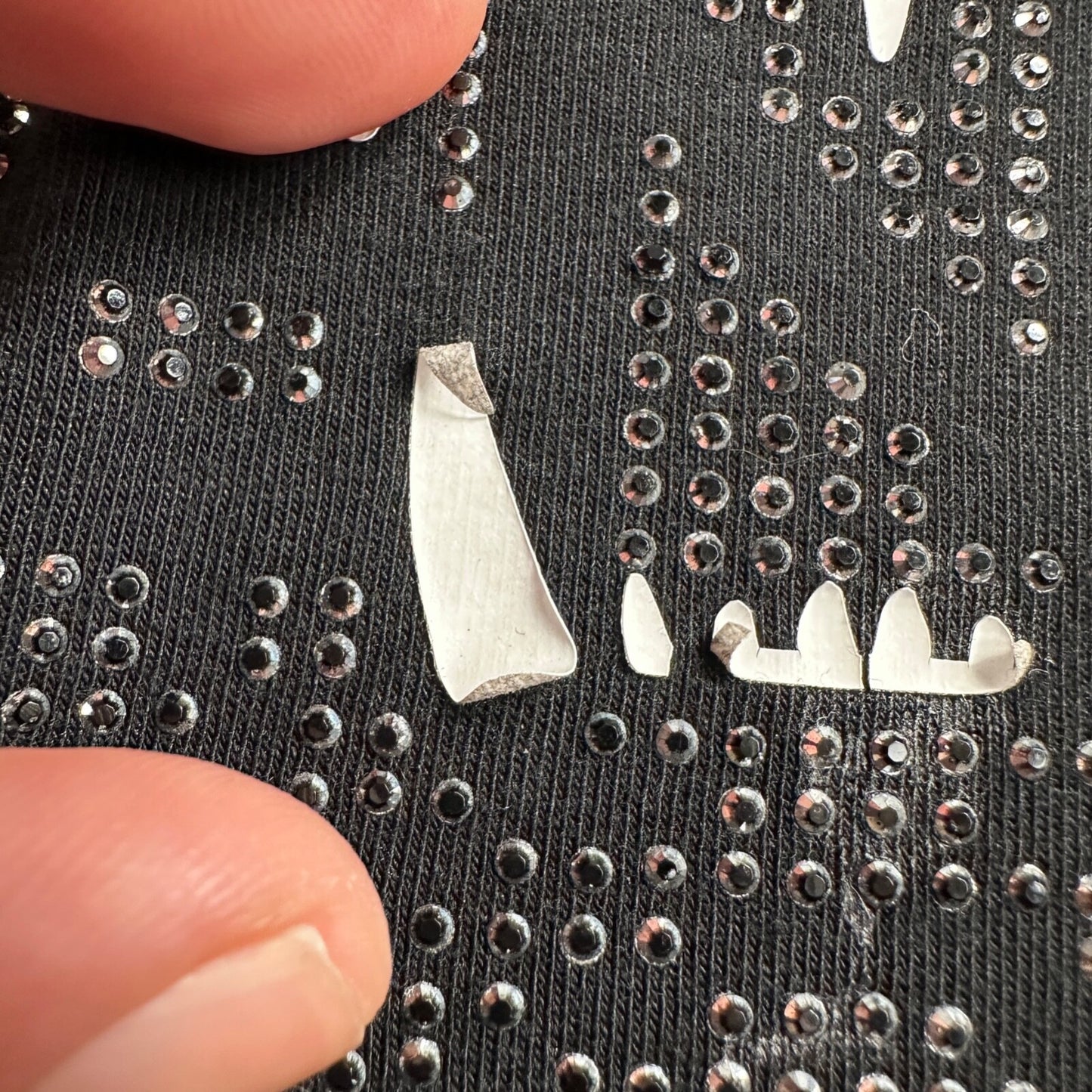 KENZO Paris Classic Tiger T-Shirt Women’s Black Glitter Sparkle Rhinestone Bling