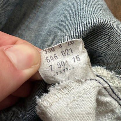 VTG 80s Levis Orange Tab 646 Bell Bottom Flares 33x31 Act 31x30 1980s 501