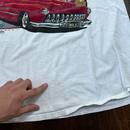 LLee Burger VTG T Shirt Classic Antique Sports Cars America USA Nascar Driving