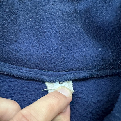 Patagonia Vintage 80s Zip Up Fleece Jacket Navy Blue Full Bomber 90s Deep Pile