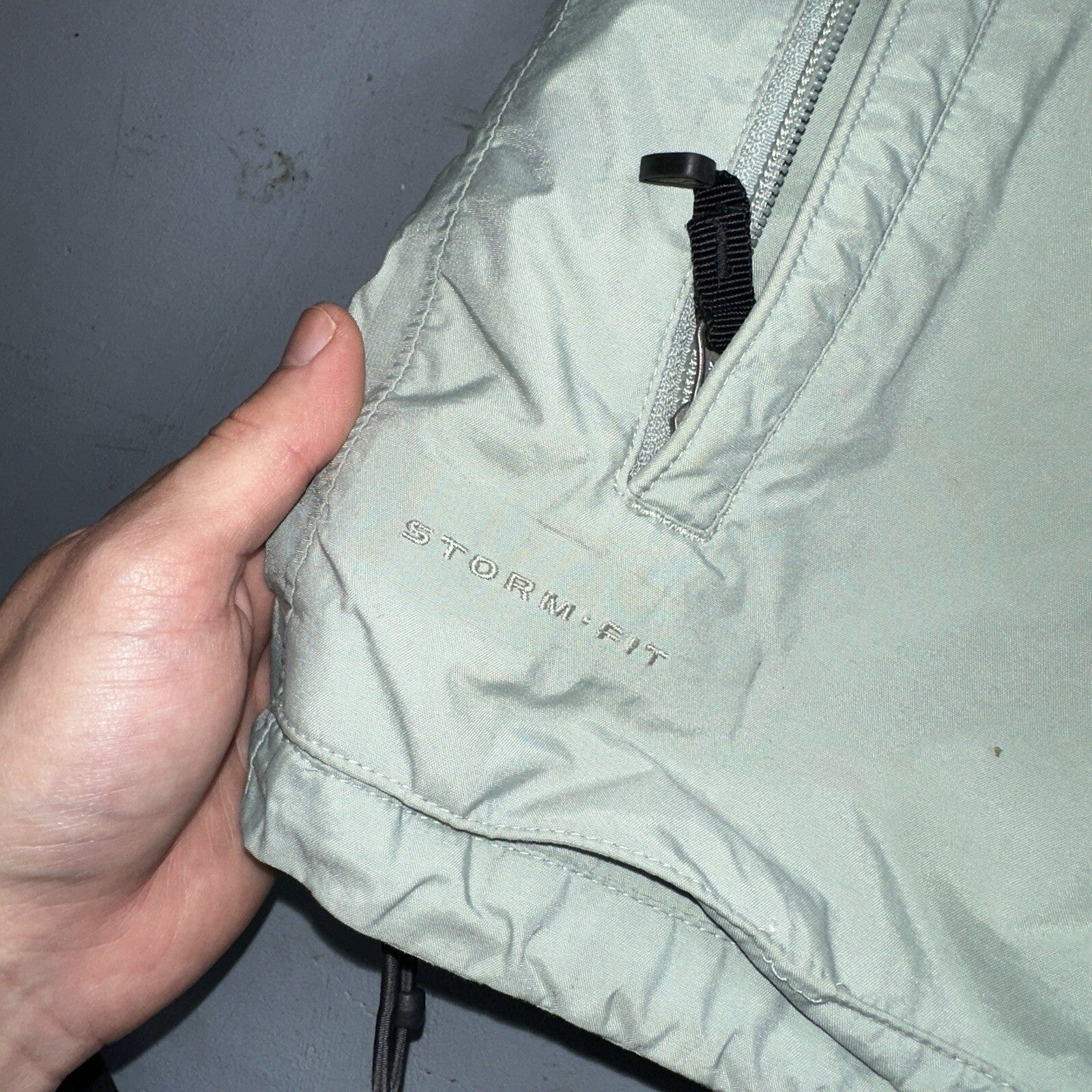 Nike VTG ACG Rain Jacket Storm Fit Anorak 90s Teal Hiking Ski Snowboard 3 Large