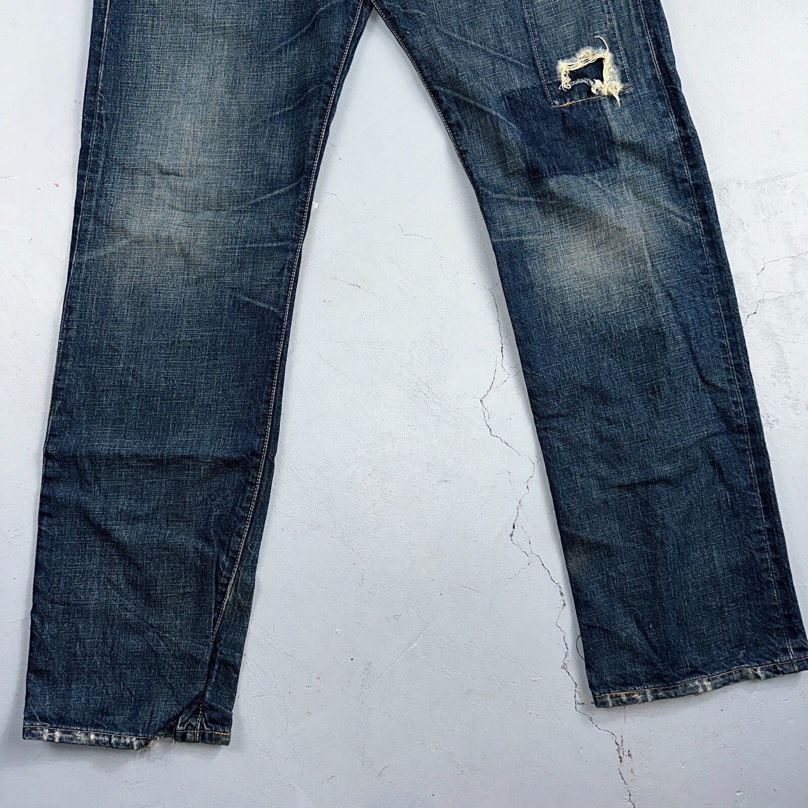 Levis 501 Vintage 90s XX Straight Leg Jeans Y2K Med Wash 34x34 Act 33x34