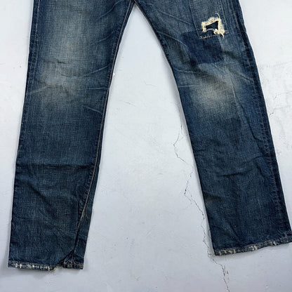Levis 501 Vintage 90s XX Straight Leg Jeans Y2K Med Wash 34x34 Act 33x34