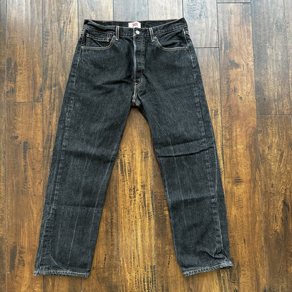 Levis 501 Vintage Y2K Straight Leg XX 2000s Jeans 32x29 Black Wash 35x32