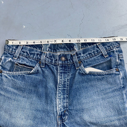 Levis 517 Vintage 80s USA Orange Tab Bootcut Flare Blue Worn Jeans Act 32x28