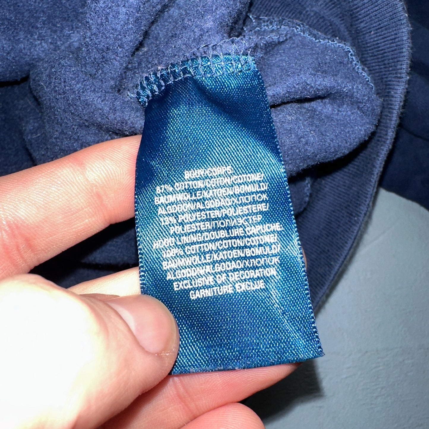 Polo Ralph Lauren Mens Small Americana Flag Slim Navy Hoodie Sweater RL VTG Styl