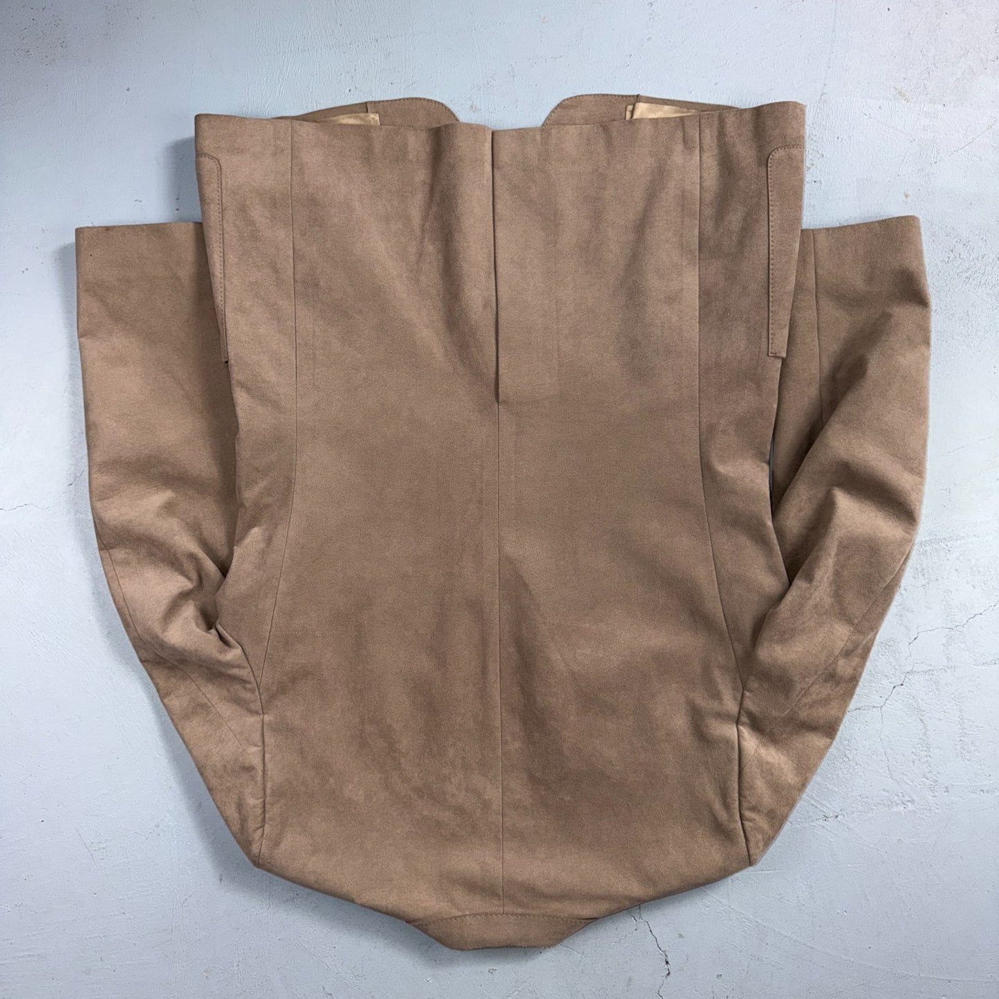 VTG Ultra Suede Blazer Men 42 Sports Coat 2 Button Western Beige Brown