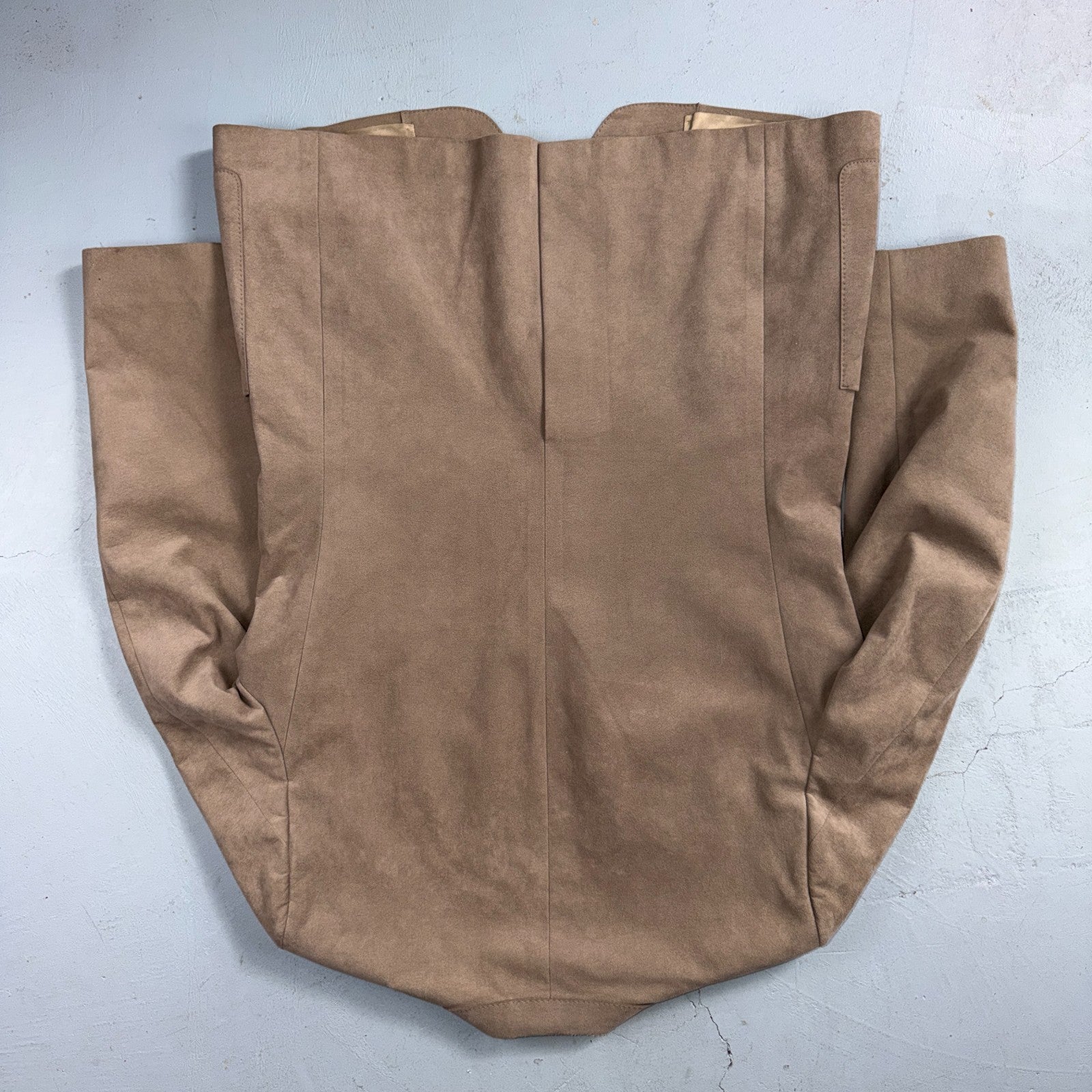 VTG Ultra Suede Blazer Men 42 Sports Coat 2 Button Western Beige Brown