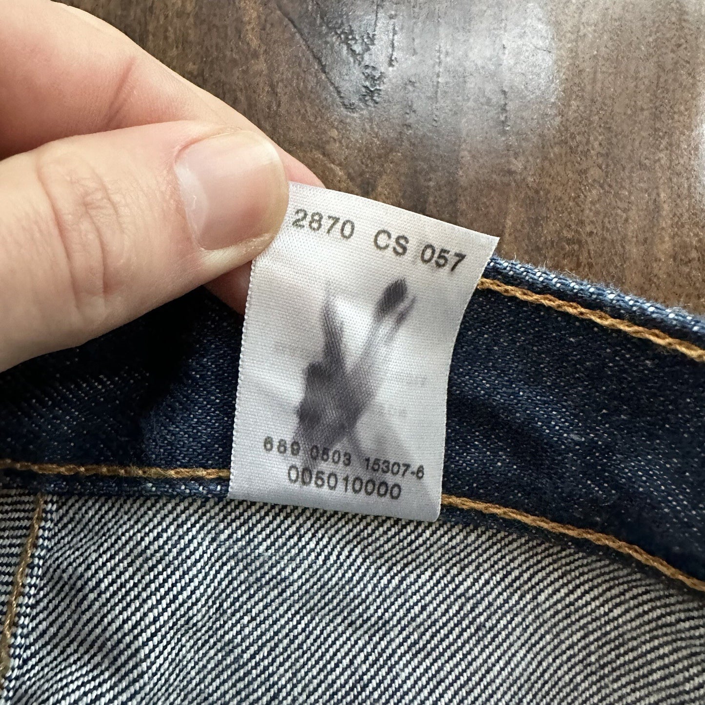 Vintage Y2K 90s Levis 501 XX Button Fly Dark Wash 35x34 Jeans Act 33x30