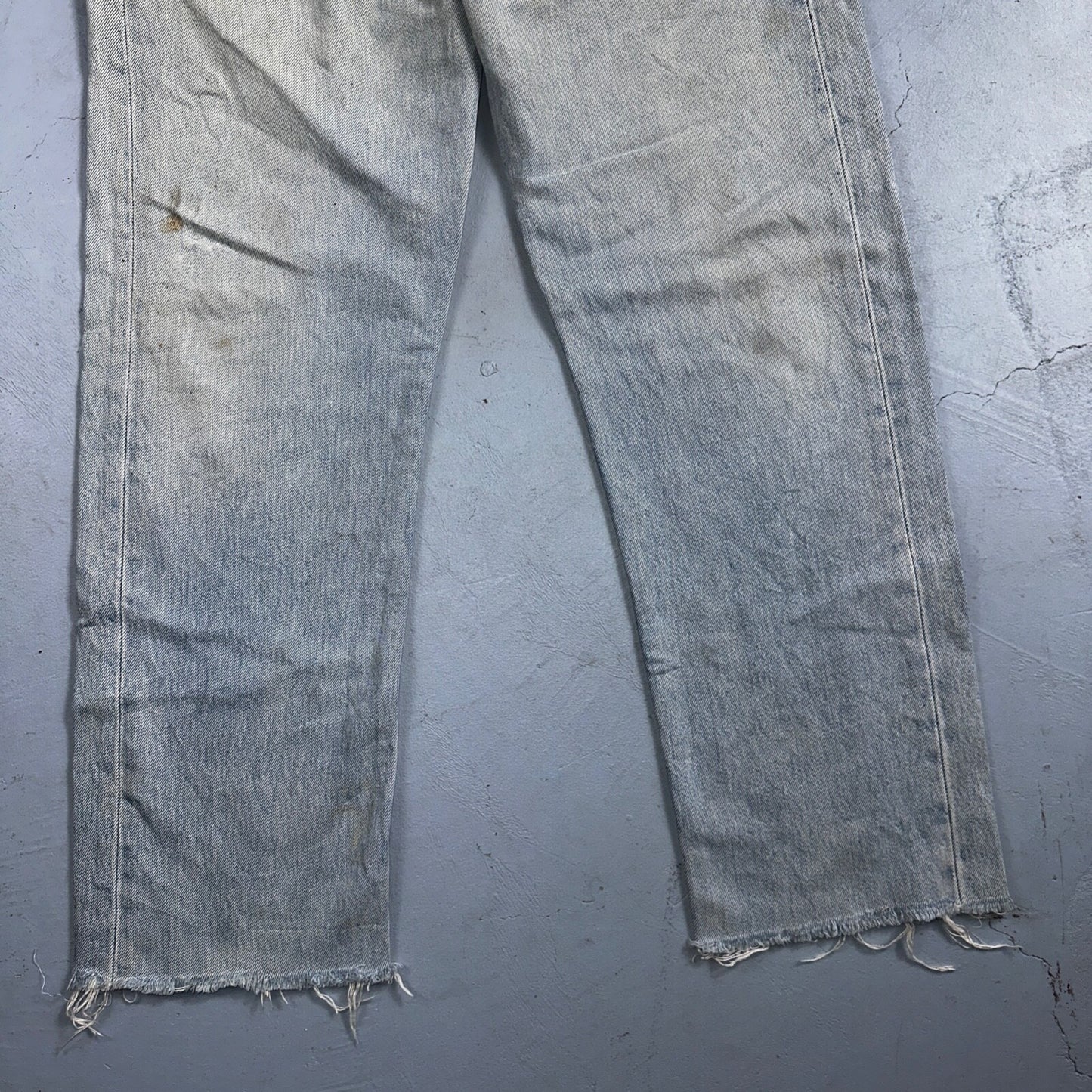 Levis 501 Vintage 90s XX Straight Leg Mexico Jeans 33x34 Light Wash Act 31x27