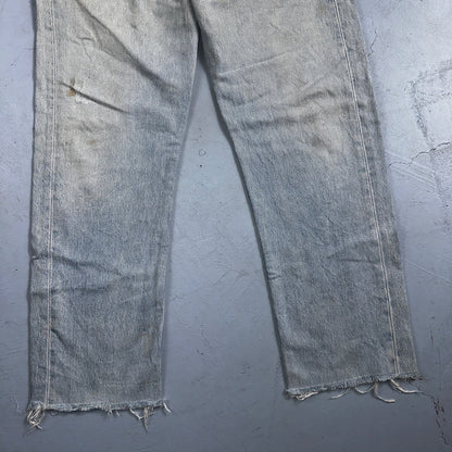 Levis 501 Vintage 90s XX Straight Leg Mexico Jeans 33x34 Light Wash Act 31x27