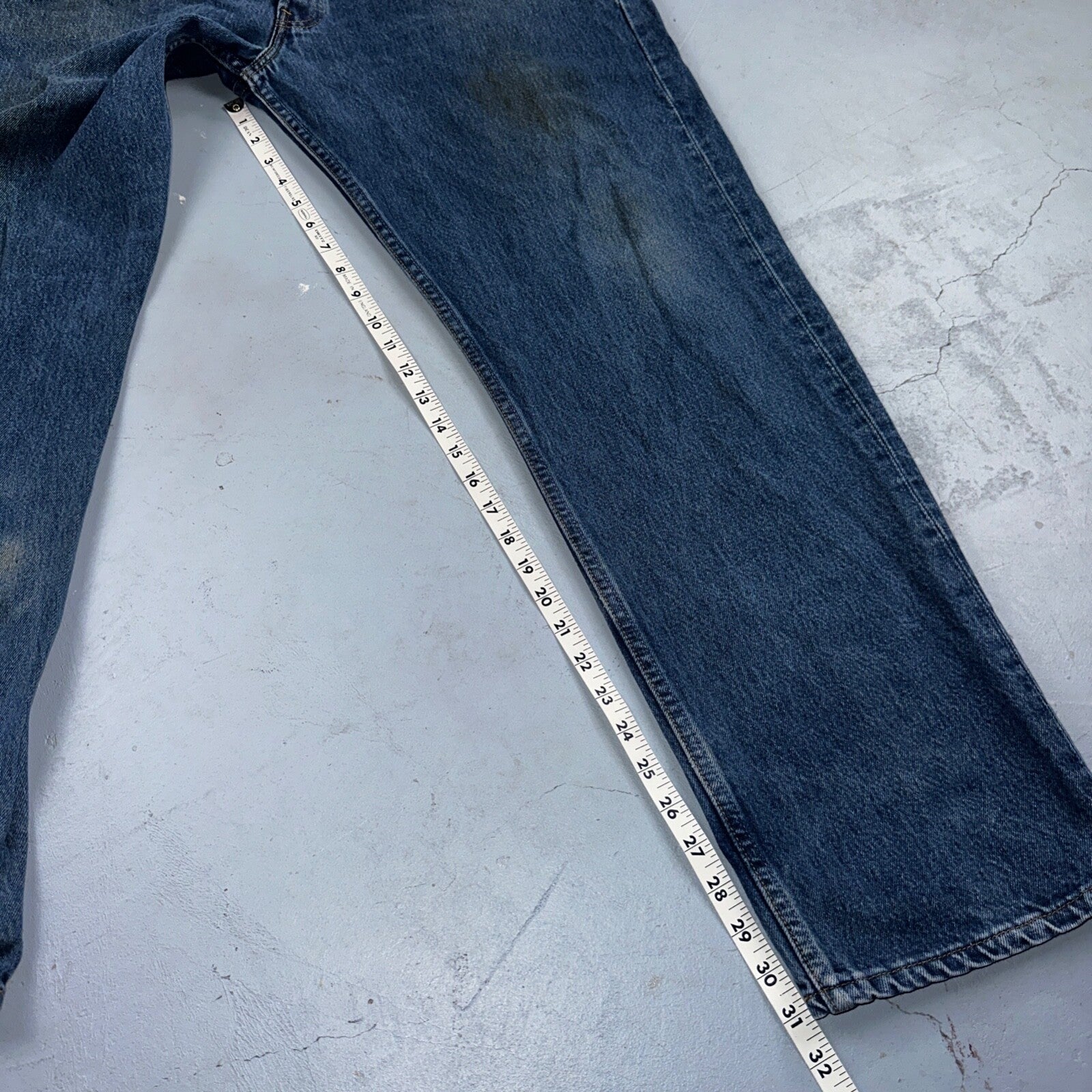 Levis 501 Vintage 90s USA XX Straight Leg Jeans Blue Dark Wash 40x32 Act 38x31