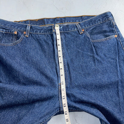 Levis 501 Vintage 90s USA XX Straight Leg Jeans Blue Dark Wash 44x34 Act 41x31
