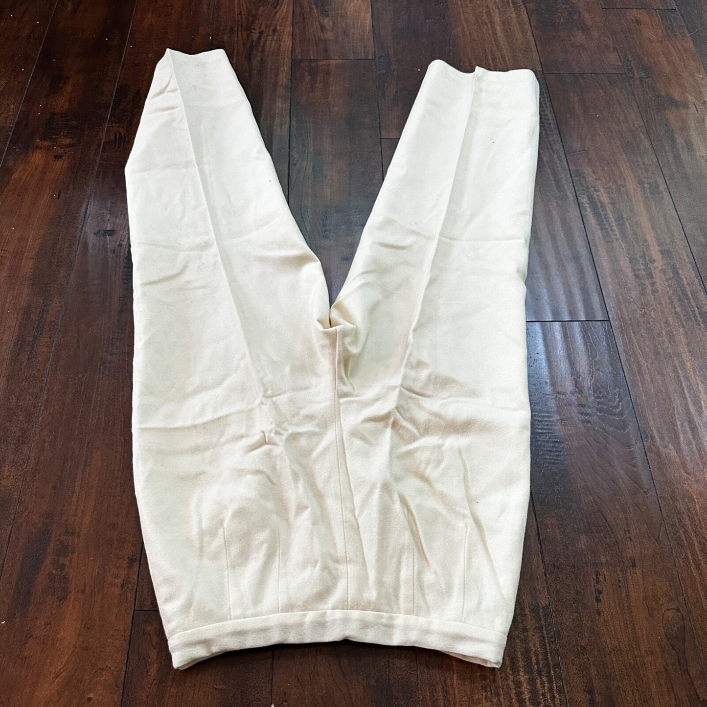 Vintage 60s Pendleton Women's Virgin Wool Size 8 Pants White Rockabilly 25x24