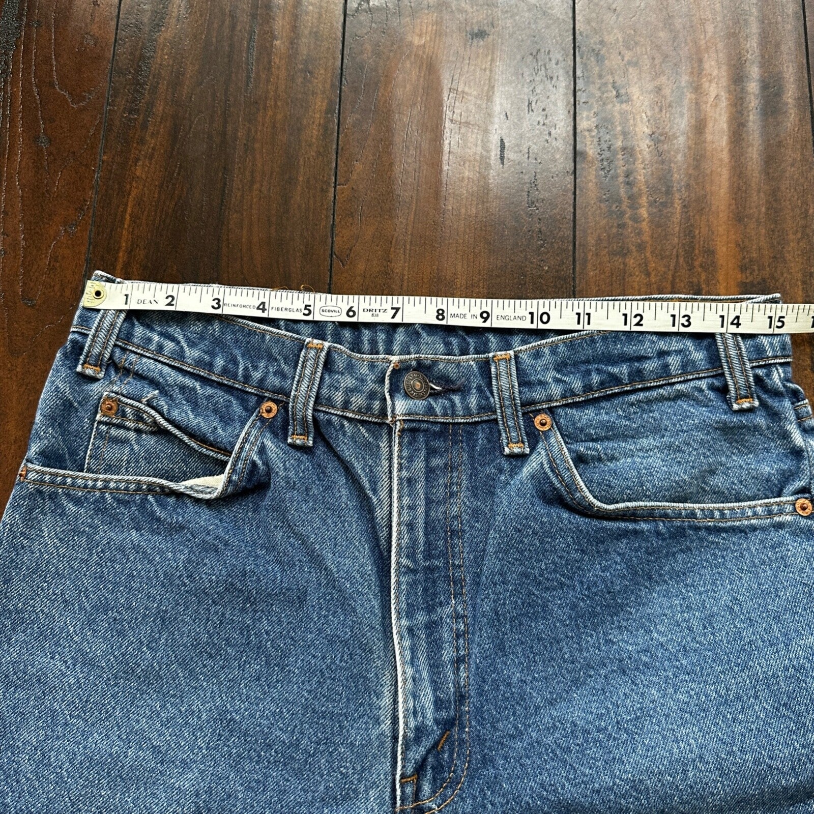 Levis 505 Vintage 90s Straight Leg XX Canada Jeans 33x33 Med Wash 30x27