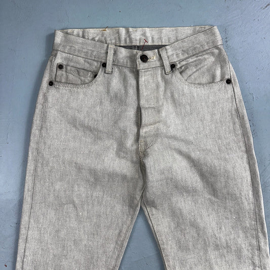 Levis 501 Vintage 80s USA XX Straight Leg Jeans Gray Light Wash 28x32 Act 27x31