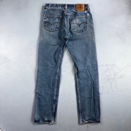 Levis 501 Vintage 90s Y2K XX Straight Leg Jeans Blue Med Wash 34x38 Act 31x32