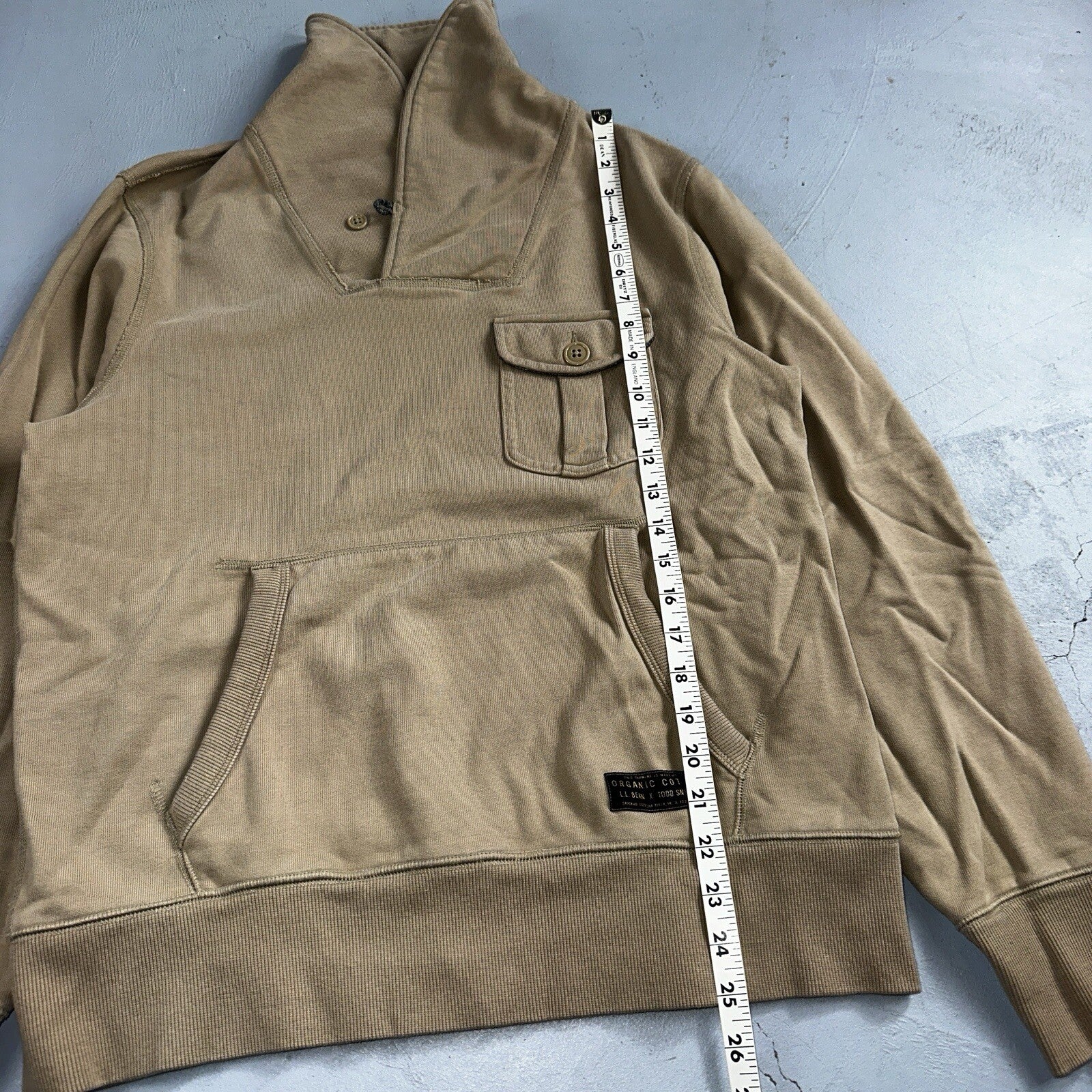 Todd Snyder LL Bean Maine-Ah Collection Shawl Neck Terry Sweatshirt Sweater M