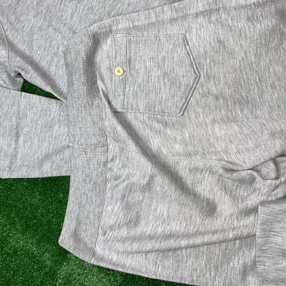 Nike Vintage Sweatshirt Gray Jumper Sweatpants Set Gray Tonal Center Swoosh 80s