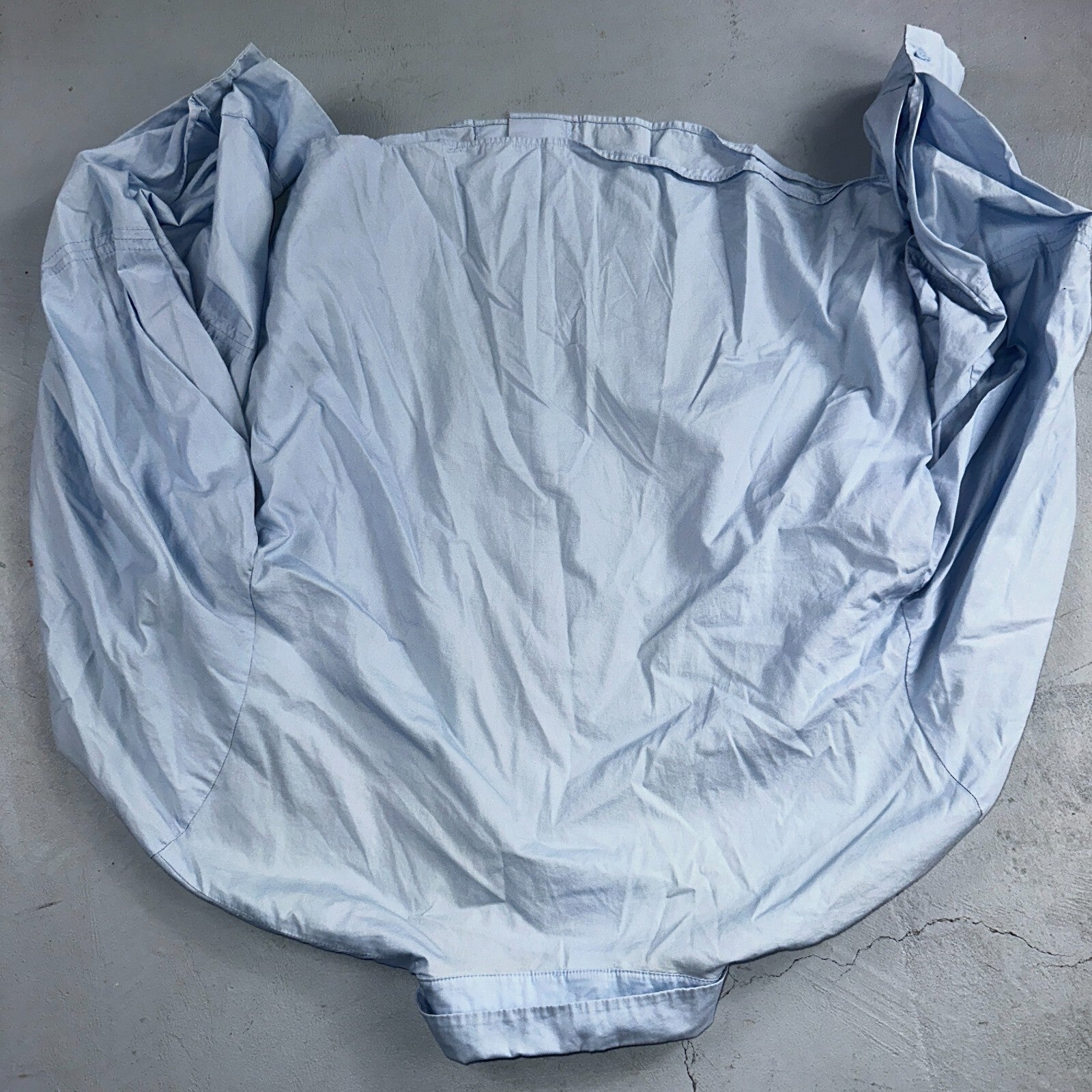 H&M Dress Shirt Womens Size 14 Blue Basic Long Sleeve Button-Up HM Casual