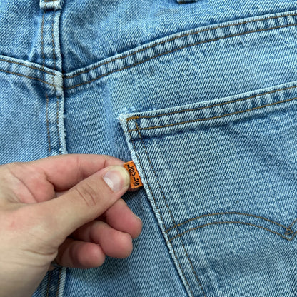 Levis 517 Vintage 80s USA Orange Tab Bootcut Flare Blue Jeans 34x31 Act 31x28