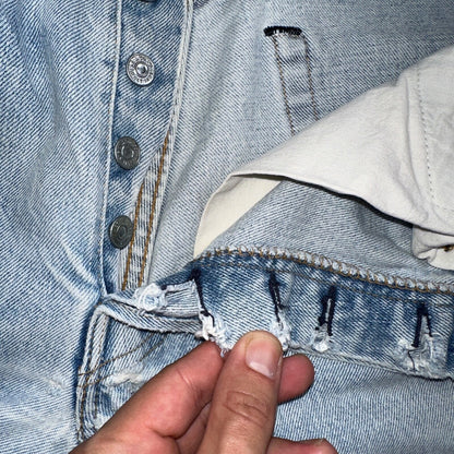 Levis 501 Vintage 80s Redline Selvedge USA XX Jeans Light Wash 32x33 Act 29x29