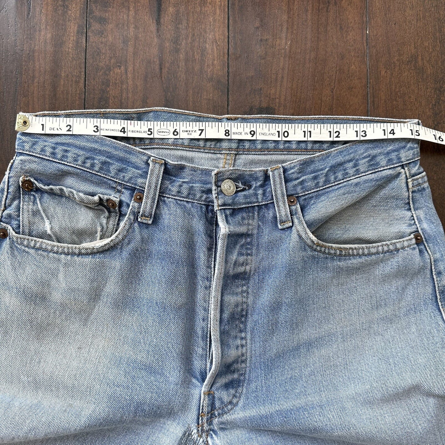 Levis Vintage 80s Redline Selvedge USA 501 XX Jeans 66 70s 33x36 Act 31x26