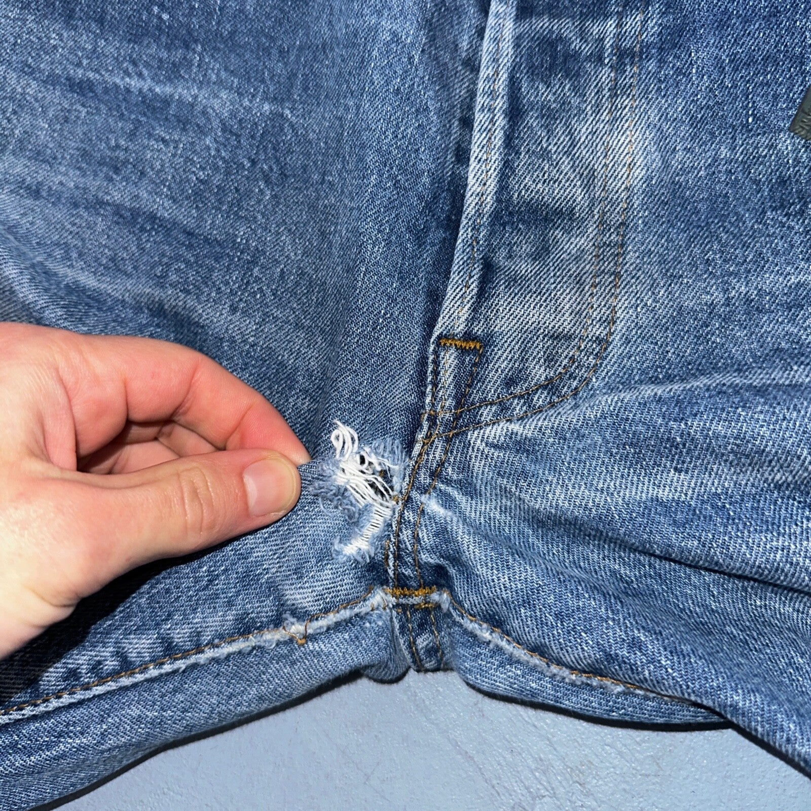 Levis 501 Vintage 80s Redline Selvedge USA XX Jeans Light Wash 40x34 Act 36x28