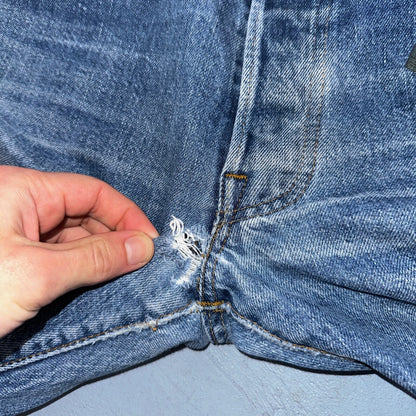 Levis 501 Vintage 80s Redline Selvedge USA XX Jeans Light Wash 40x34 Act 36x28