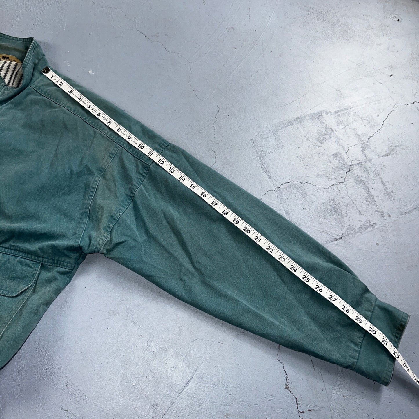 Vintage Teal Blue Tobruk Lined Jacket Men's Large 1980s 80s Bomber Simple Cool