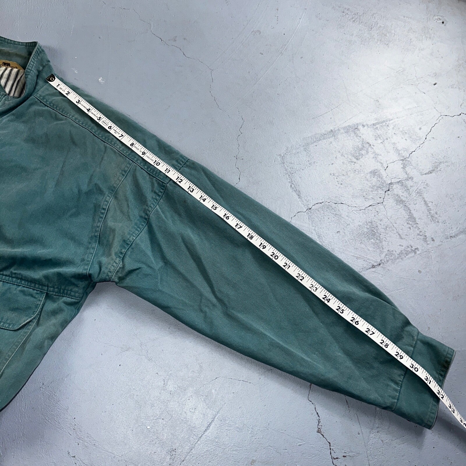 Vintage Teal Blue Tobruk Lined Jacket Men's Large 1980s 80s Bomber Simple Cool