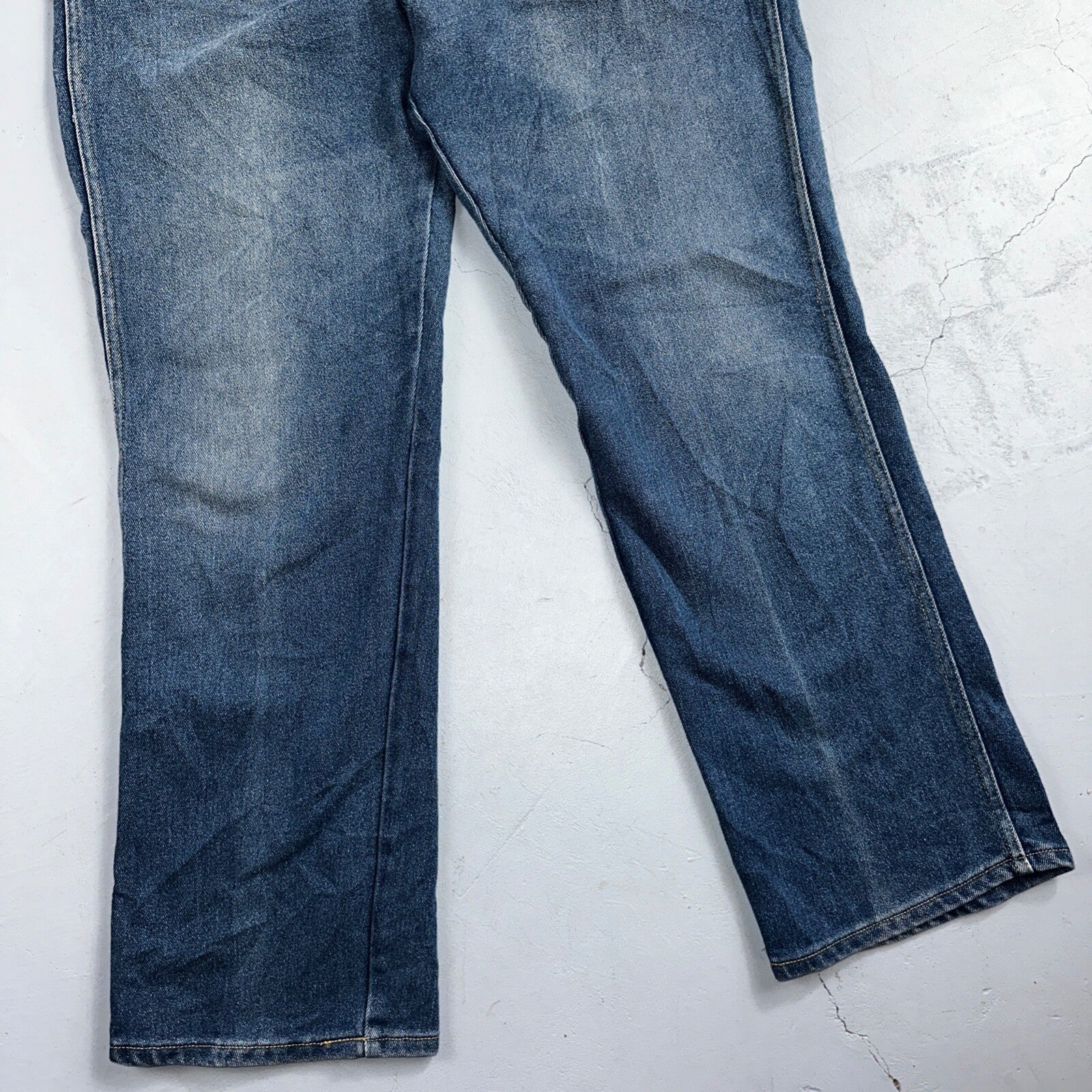 Lee VTG 80 Riders Denim Boot Cut Flare Jeans USA 34x31 Med Wash Cowboy 1980s