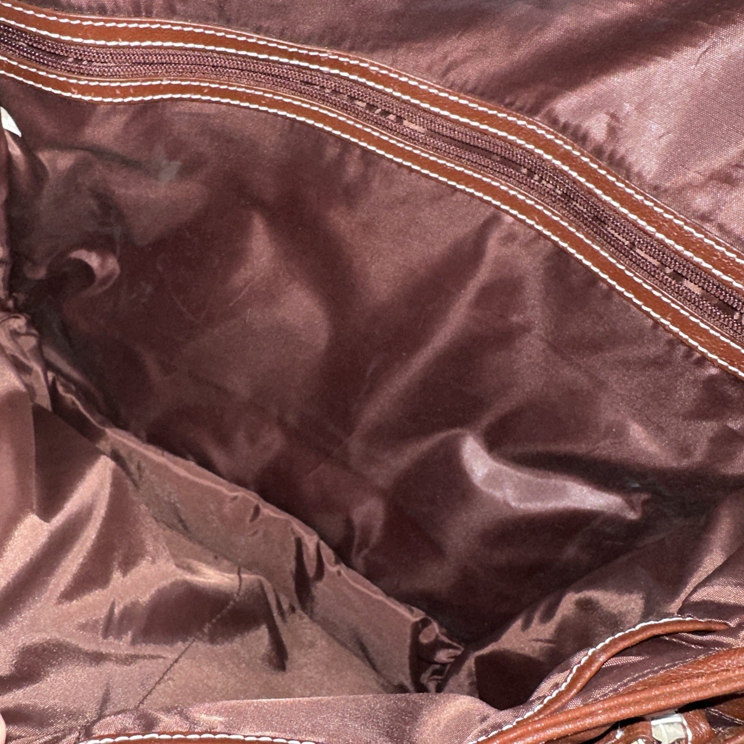 Rich Brown Leather Messenger Satchel Computer Laptop Cross Body Bag