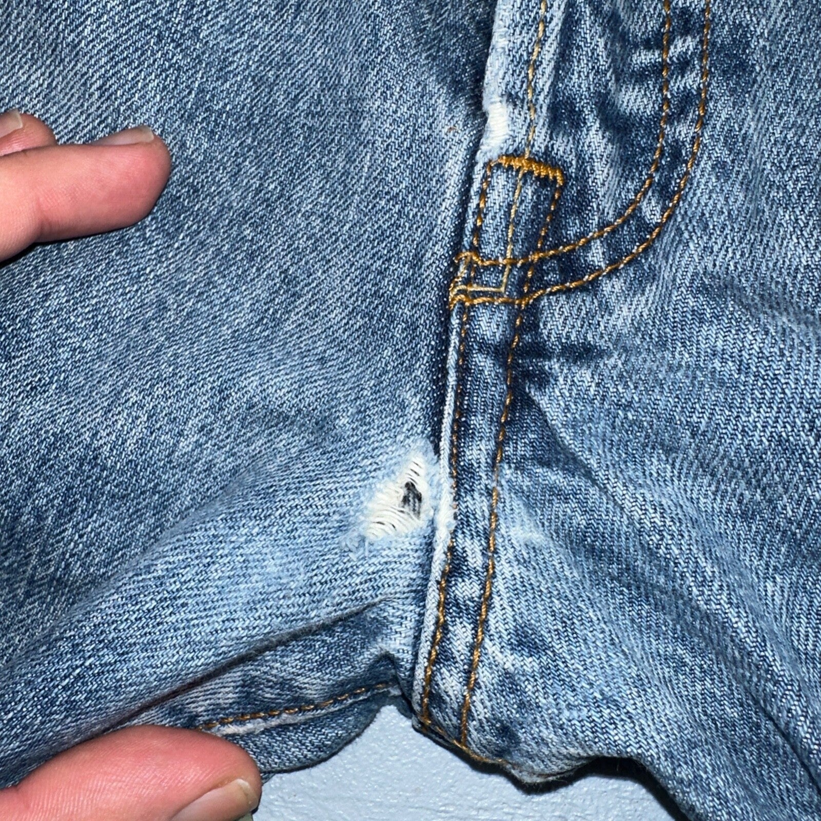 Levis 501 Vintage Y2K Mexico Straight Leg Jeans 31x32 90s Med Wash Act 30x30