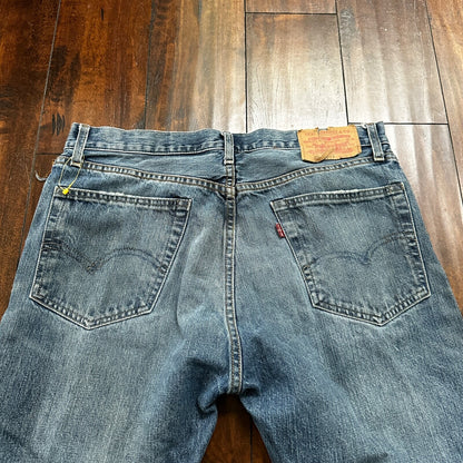 Levis LVC Big E VTG 90s Redline Selvedge Denim 505 Jeans USA Thrashed 36x34 501
