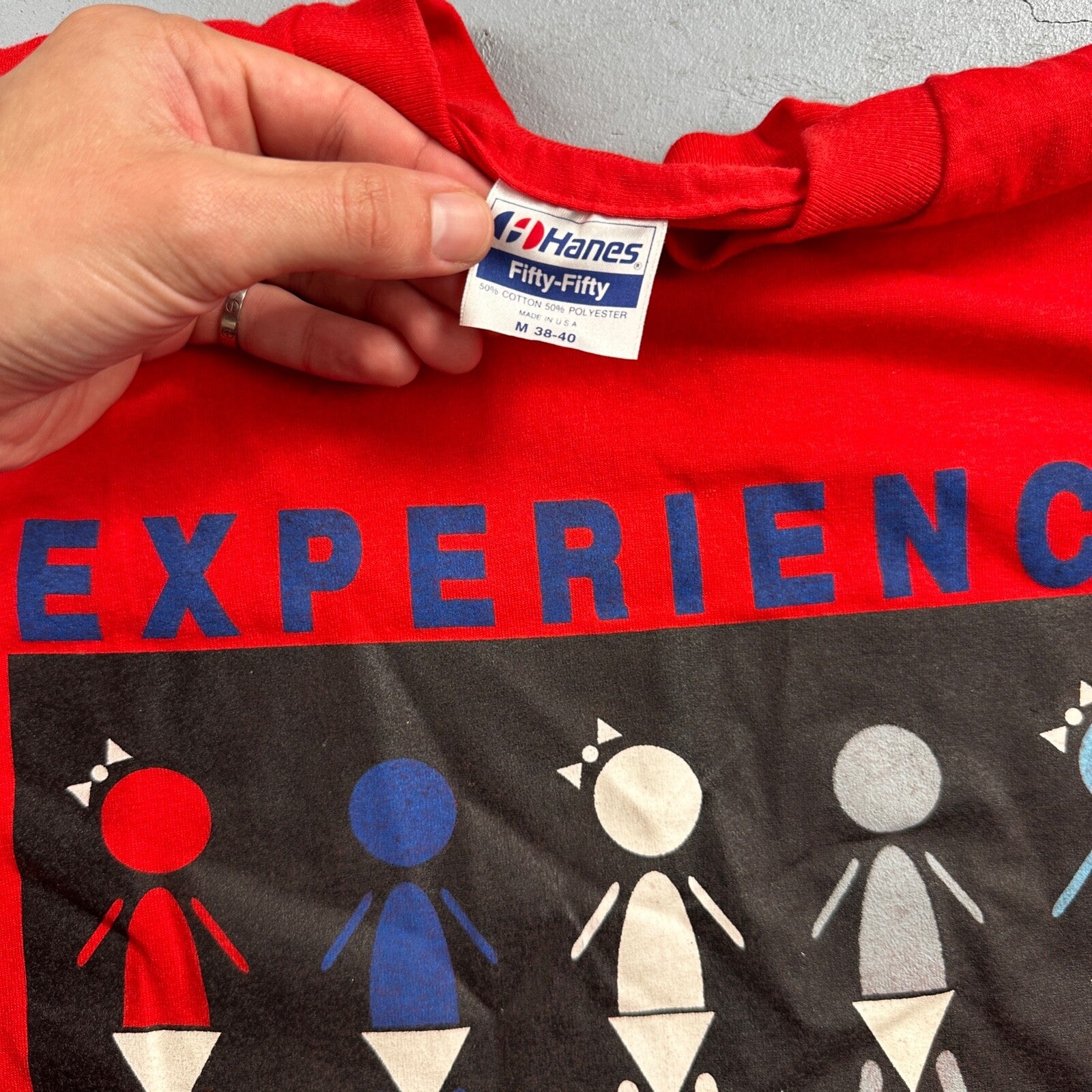 Experience Hanes VTG T Shirt Babies Walk America March Dimes 90s Cool Print