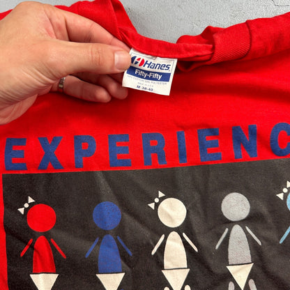 Experience Hanes VTG T Shirt Babies Walk America March Dimes 90s Cool Print