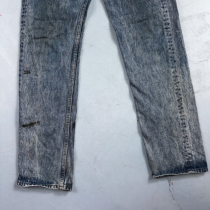 Levis 501 Vintage 90s USA XX Straight Leg Jeans Blue Med Wash 31x34 Act 29x32