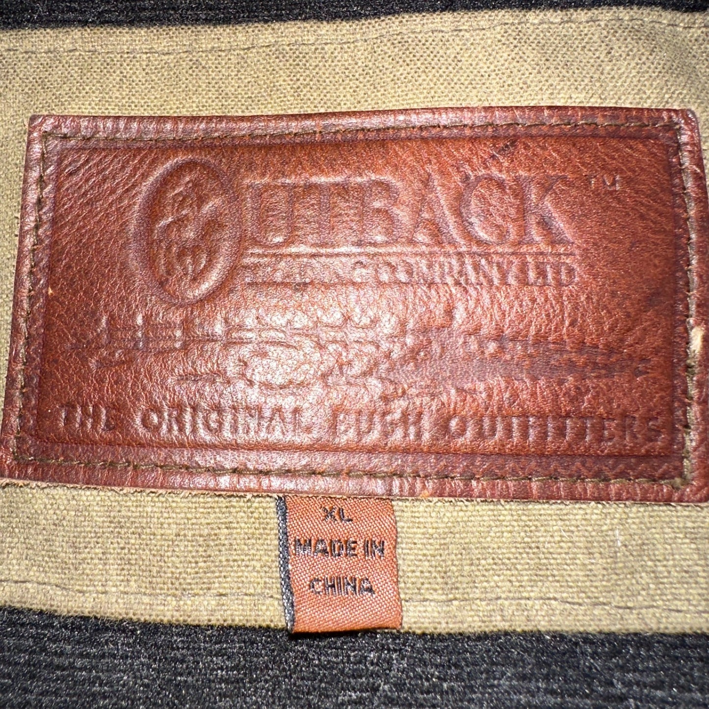 Outback Trading Waxed Canvas Fleece Lined Oilskin Jackhammer Jacket Mens XL