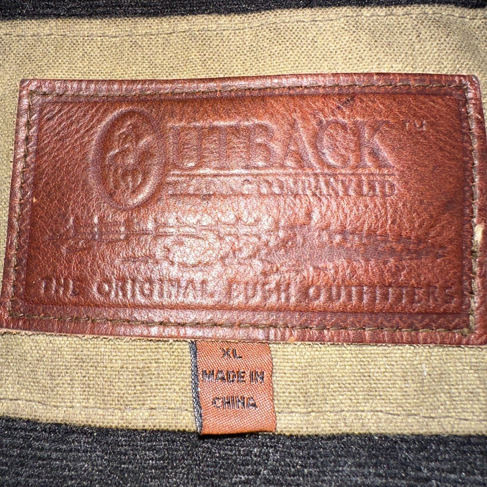 Outback Trading Waxed Canvas Fleece Lined Oilskin Jackhammer Jacket Mens XL