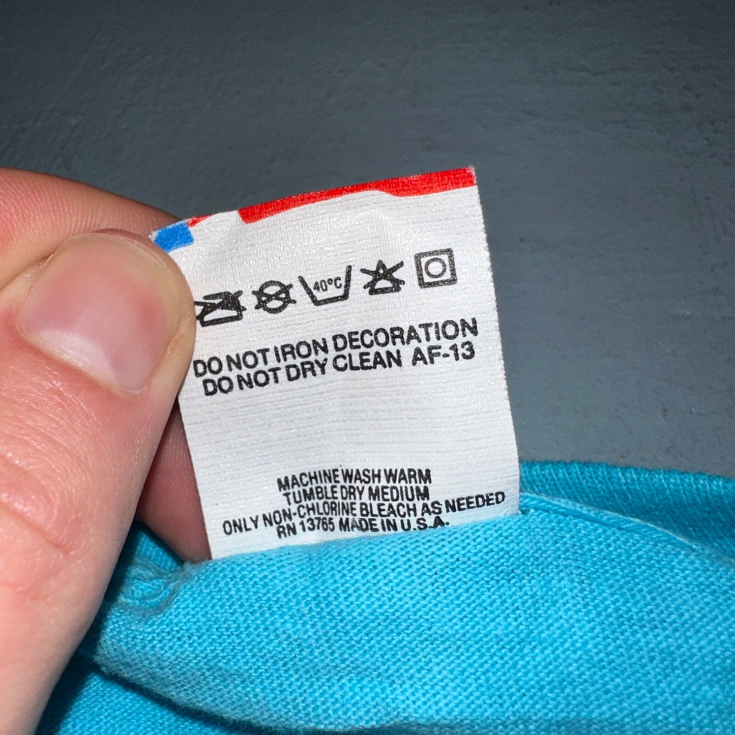 Hot August Nights 90s Reno Fruit of the Loom VTG T Shirt USA Bright Blue Graphic