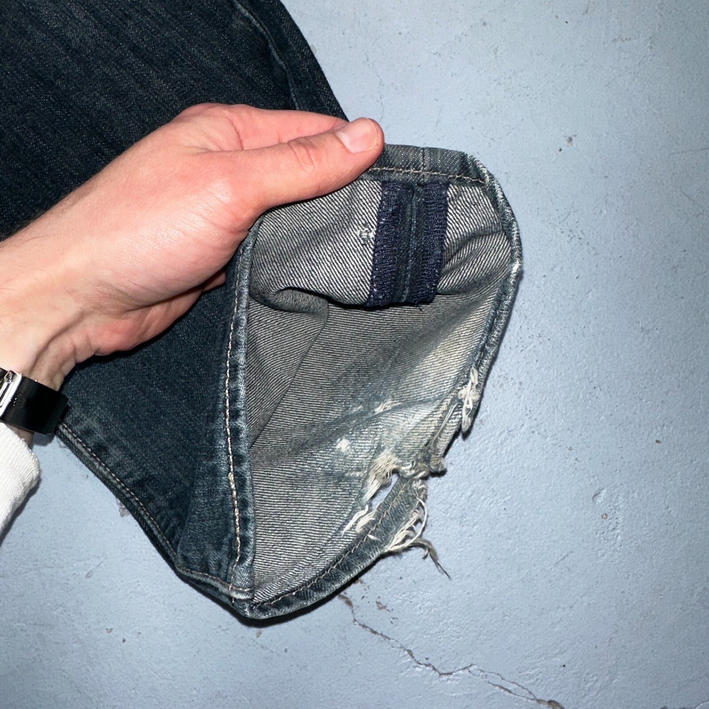 Levis 501 Y2K XX Straight Leg Jeans Blue VTG Med Wash 36x32 Act 36x31