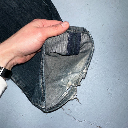 Levis 501 Y2K XX Straight Leg Jeans Blue VTG Med Wash 36x32 Act 36x31