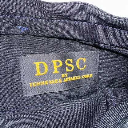 Vintage DPSC Air Force Pants Mens 30R Navy Blue Wool Blend Trouser 28x30 90s