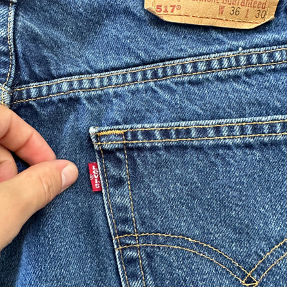 Levis 517 Vintage 90s Med Wash Jeans Boot Cut Mexico Y2K 36x30 Act 34x28