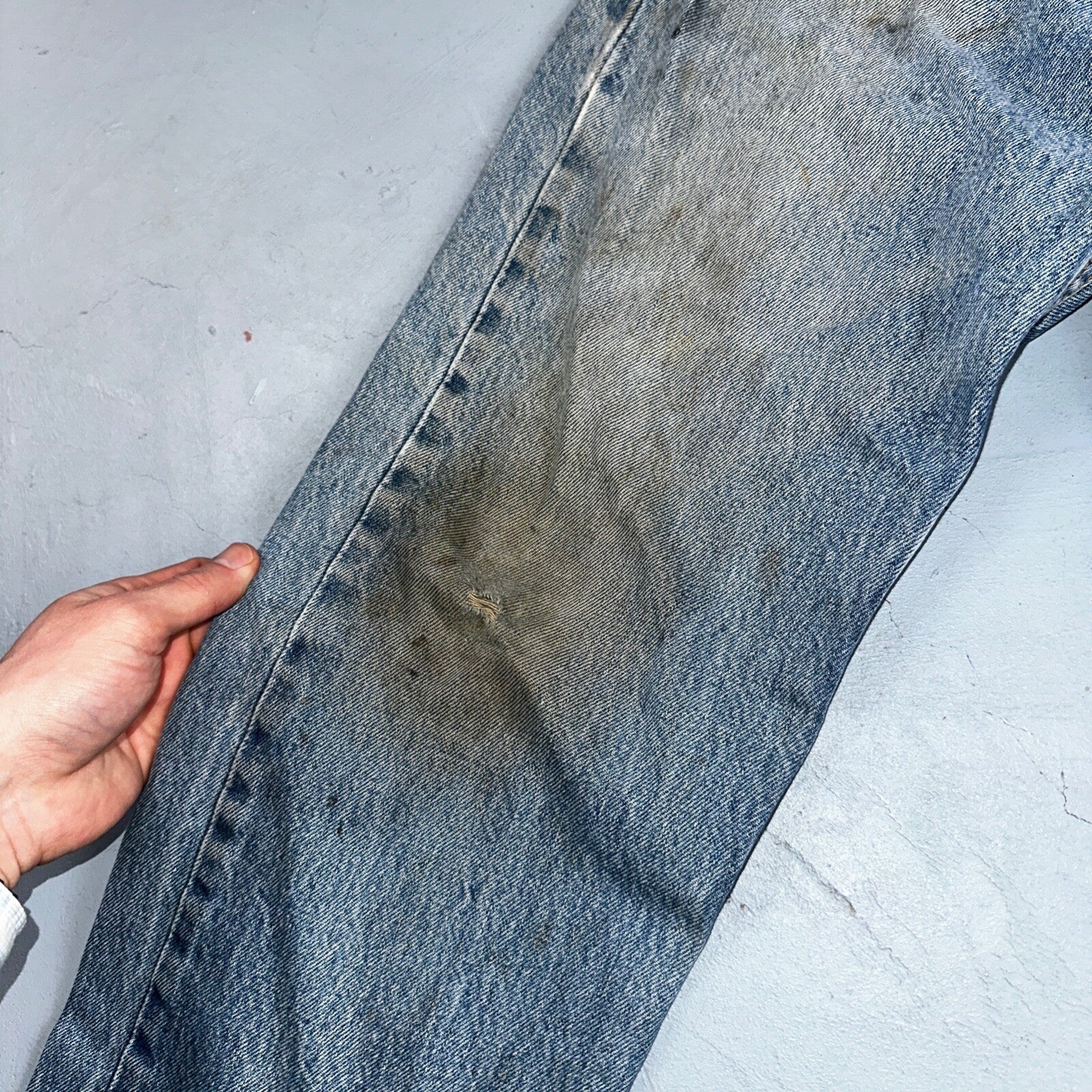 Levis 501 Vintage Y2K XX Straight Leg Jeans 90s Blue Med Wash 33x33 Act 30x30