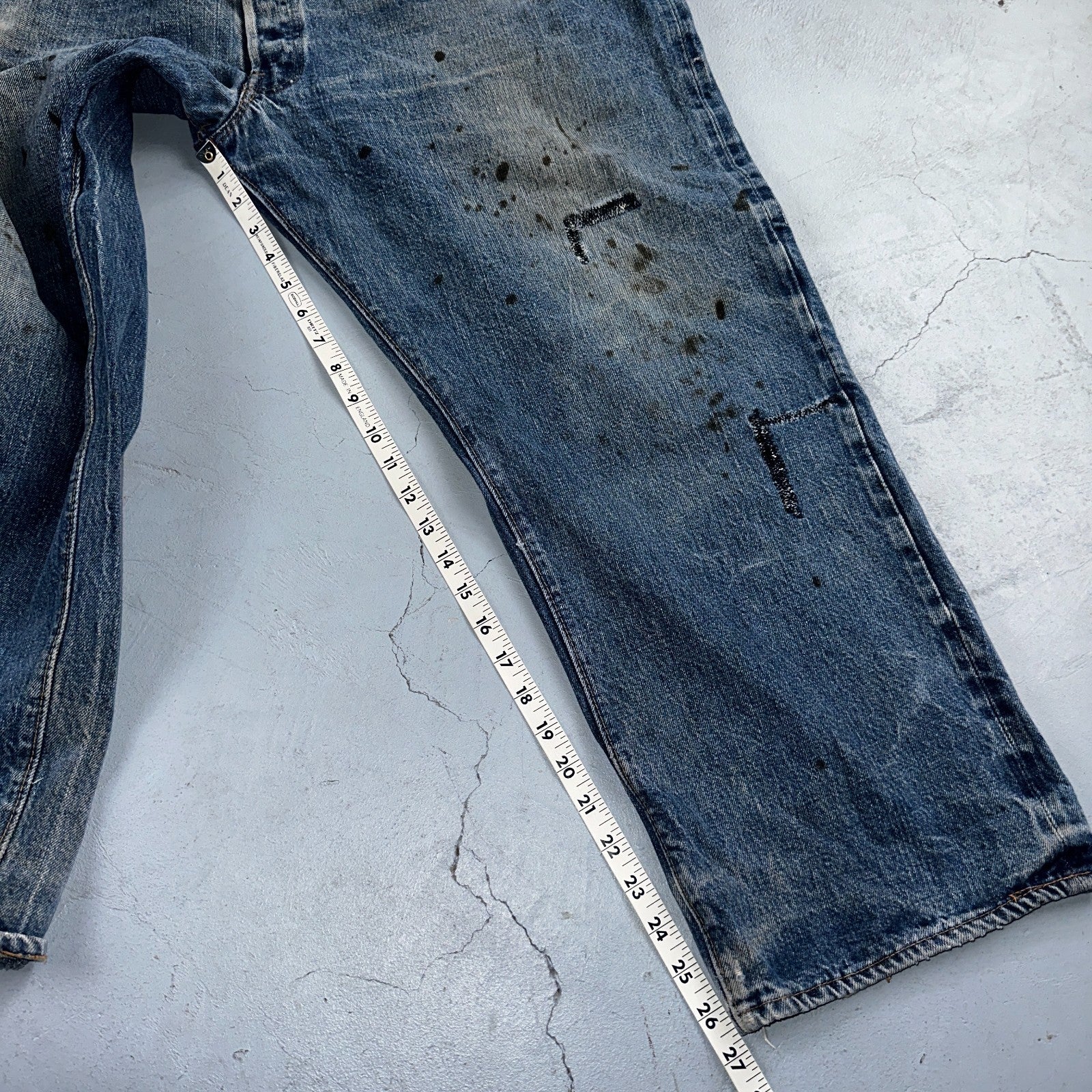 Levis 501 Vintage 70s SS Redline Selvedge USA XX Jeans Med Wash 48x30 Act 43x26