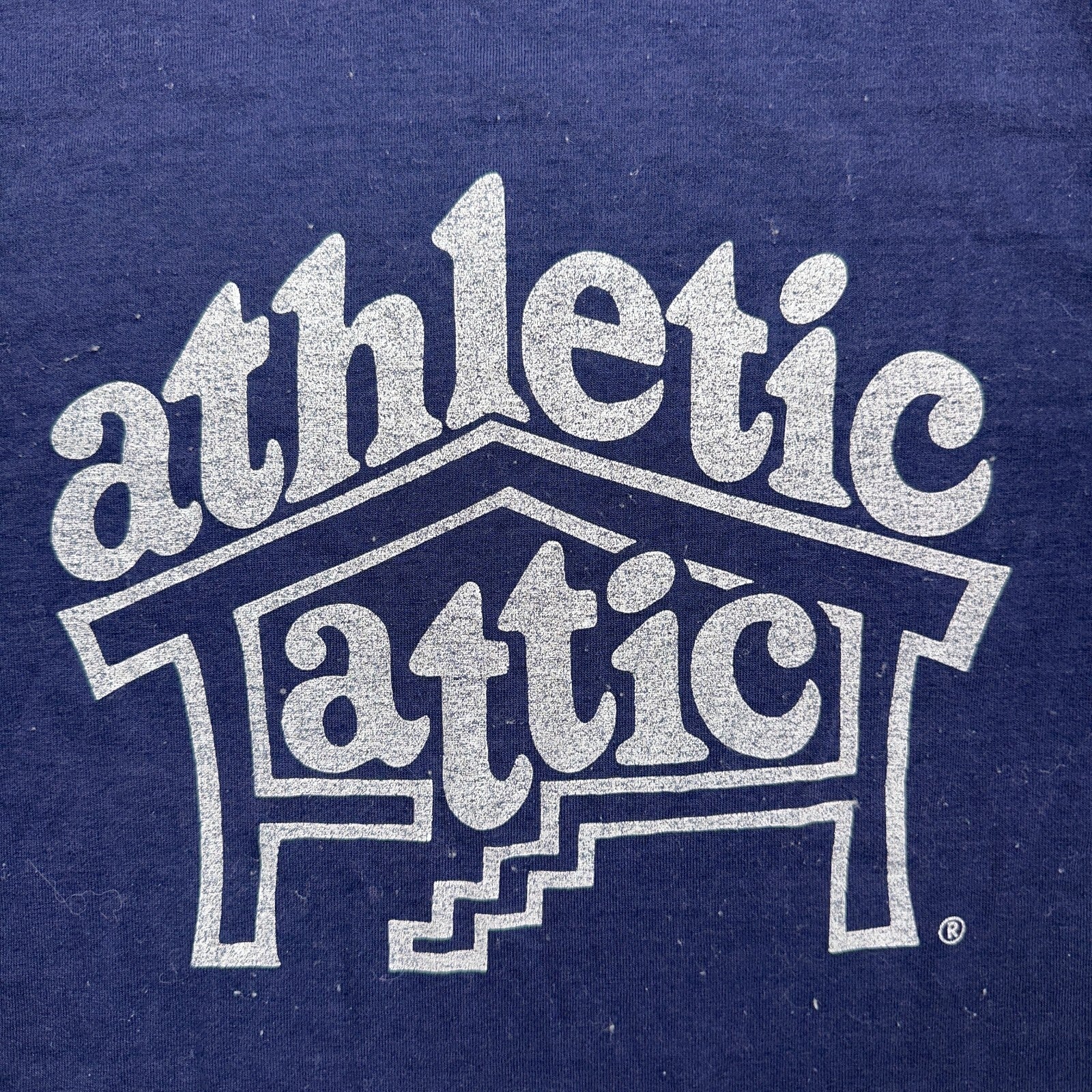 Athletic Attic 70s Eugene Oregon VTG T Shirt Single Stitch Russell Athletic Run