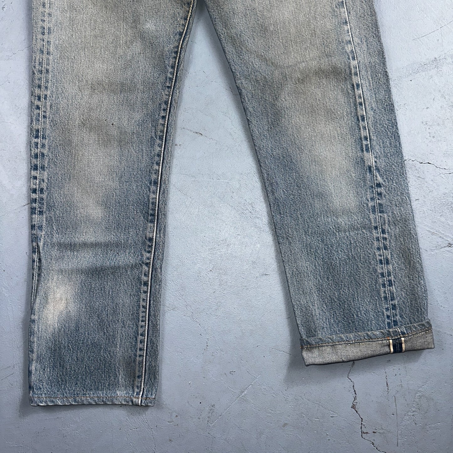 Levis 501 Vintage 80s Redline Selvedge USA XX Jeans Light Wash 29x34 Act 27x28